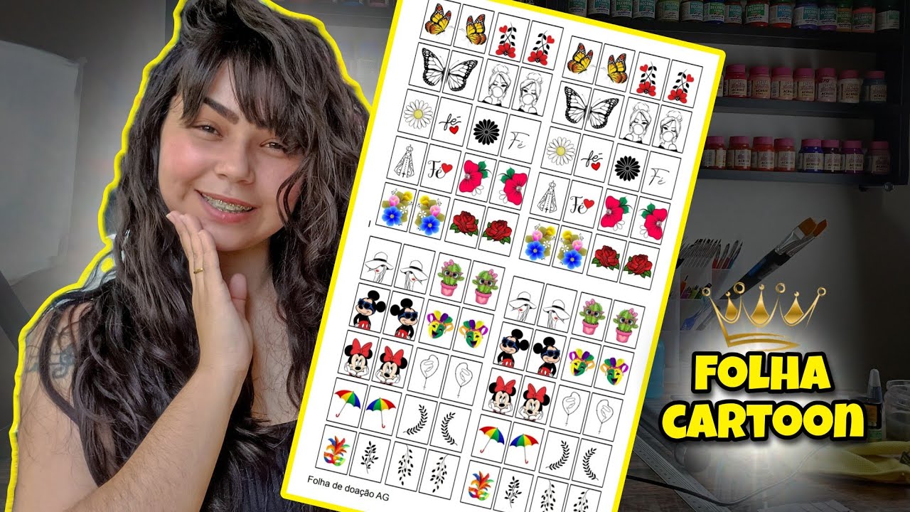Como fazer FOLHA CARTOON pelo celular?🤔 |agadesivosdeunhas