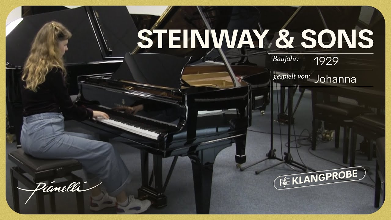Hamburger Steinway & Sons M-170 Flügel von 1929 in der 🎹 #Pianelli Klangprobe mit Johanna