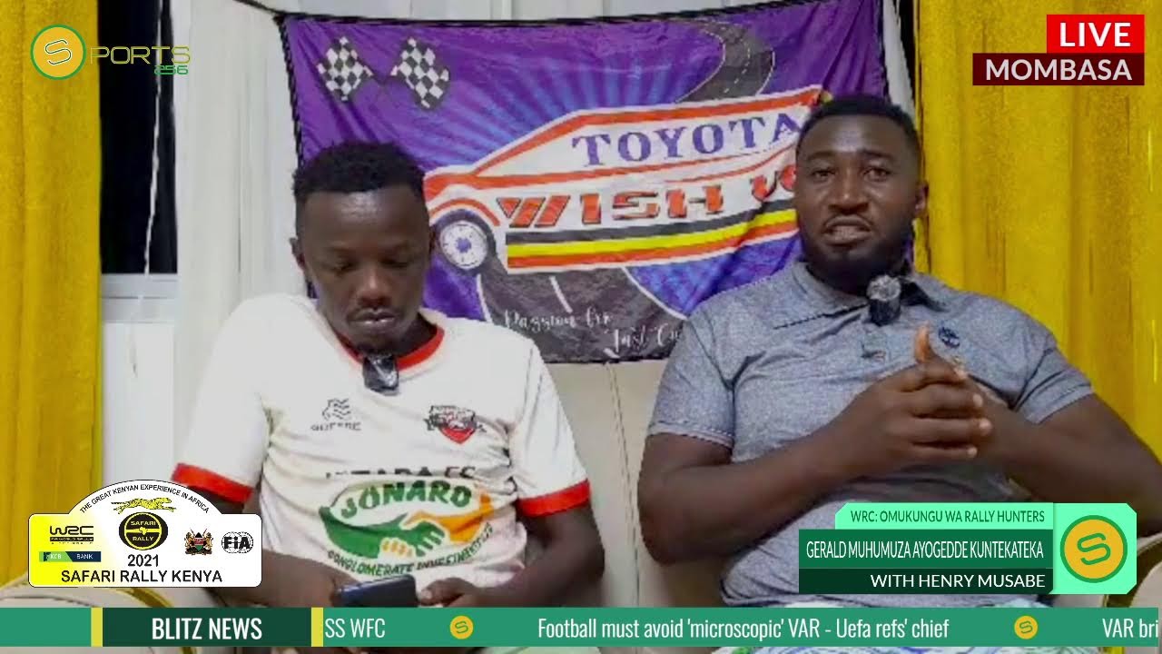 HENRY MUSABE NE SWAIBU SENFUKA OWA BISANILIZO NE TOYOTA BANYONYODDE KU LUGENDO LWA WRC E KENYA