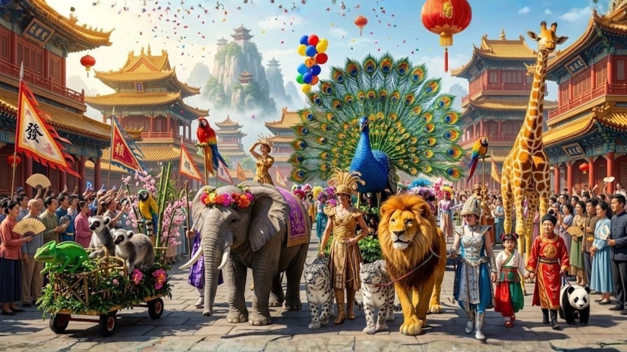ANIMAL PARADE CHINA 2026: Witness the most incredible wildlife march in history! 🇨🇳