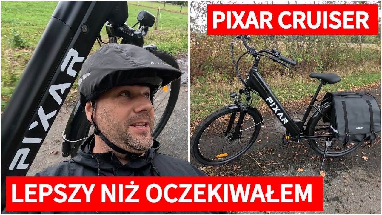 Rower elektryczny PIXAR CRUISER. Idealny na dojazdy do pracy i zakupy. Testy+recenzja.