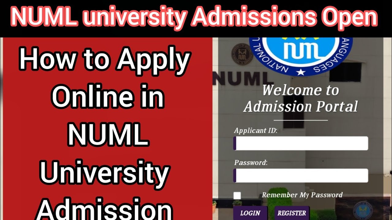 How to Apply Online in NUML University 2026 | Step-by-Step Admission Guide | NUML Online Admission