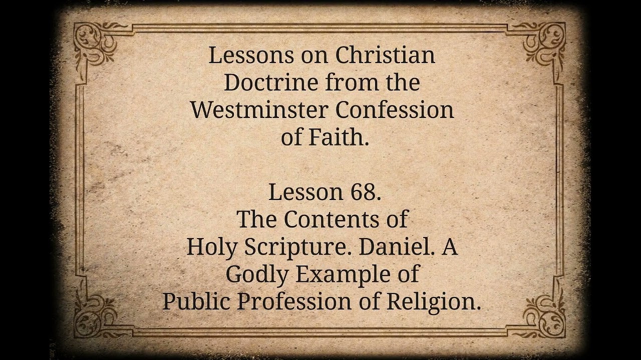 Daniel. A Godly Example of Public Profession of Religion.