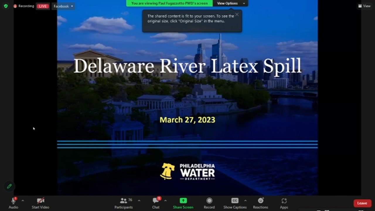 LIVE: Philly officials provide update on drinking water status following chemical spill