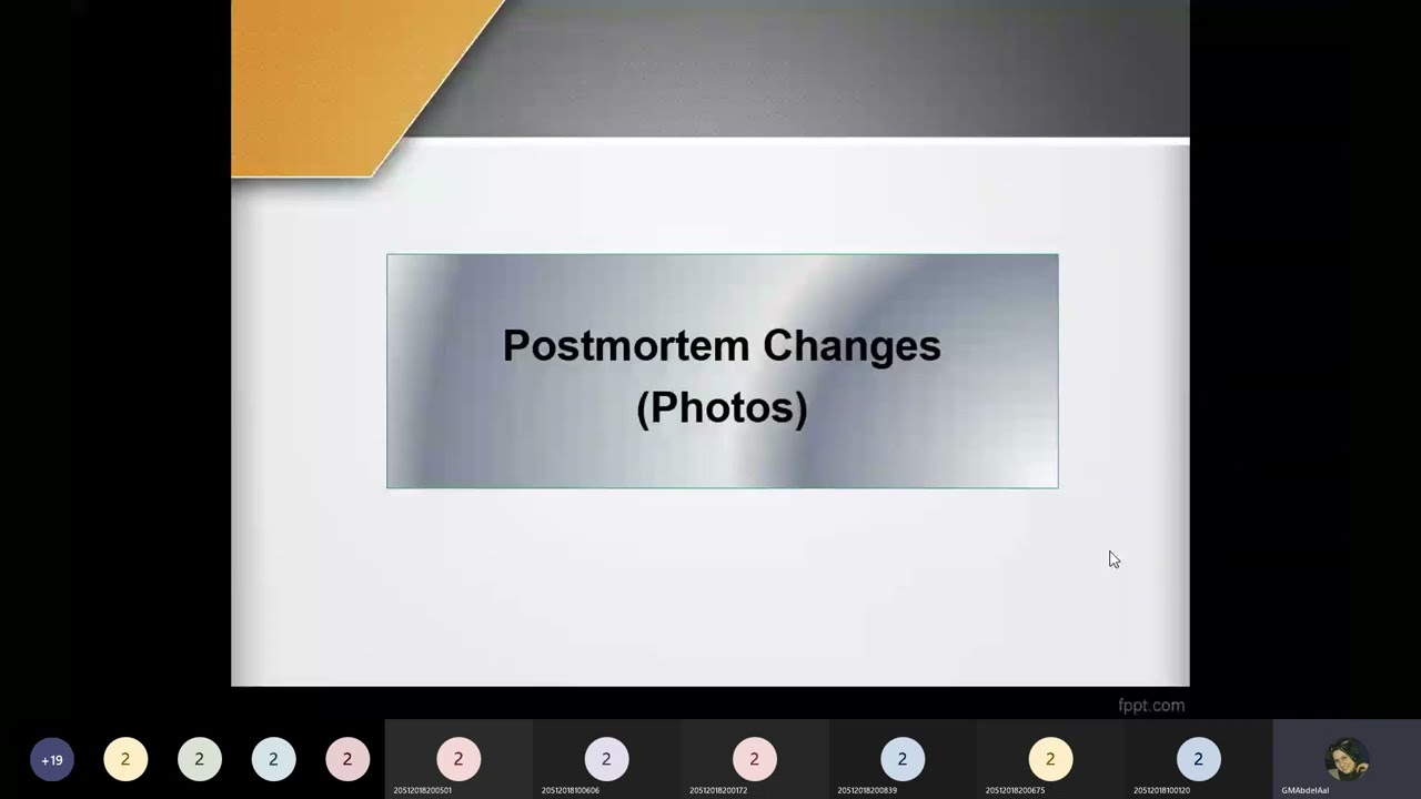 Forensic: Postmortem Changes 1 (Cooling- Hypostasis) Dr.  Ghadeer Abdelaal