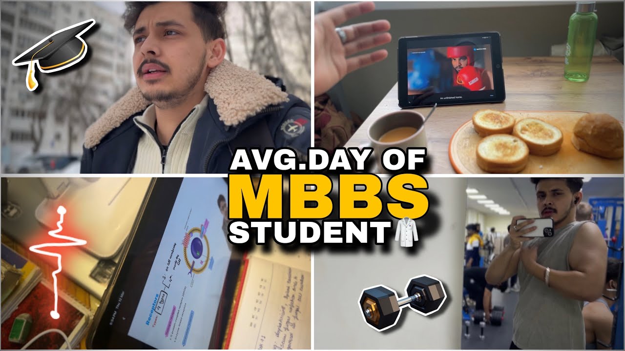 Avg.Day in Life of MBBS student🧑‍⚕️| A day in my life |#mbbsabroad #vlog #neet 