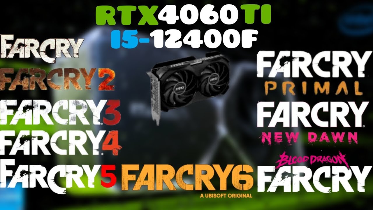 RTX 4060 TI + I5-12400F | TESTE 1440P EM 9 FAR CRY