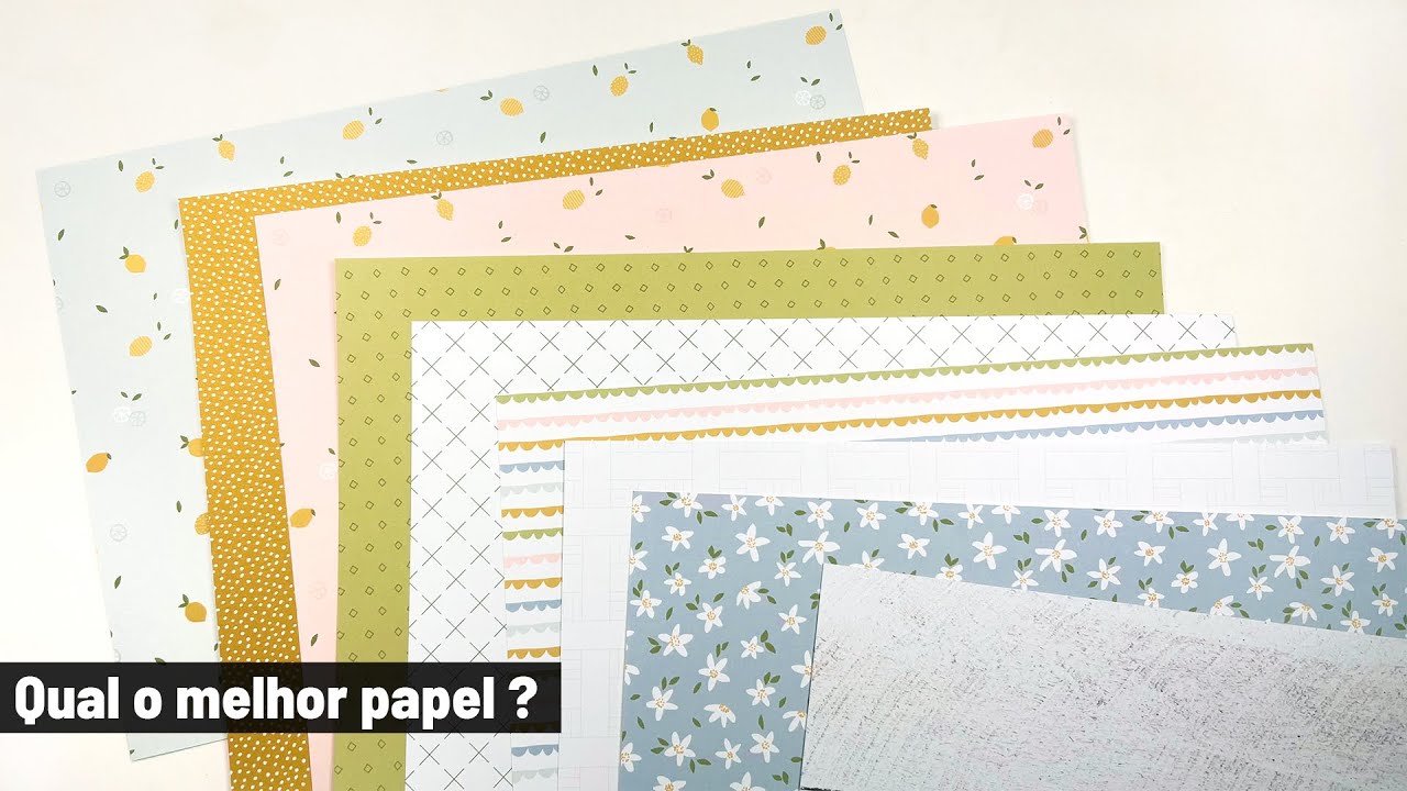 Qual o melhor papel para imprimir papéis de scrapbooking