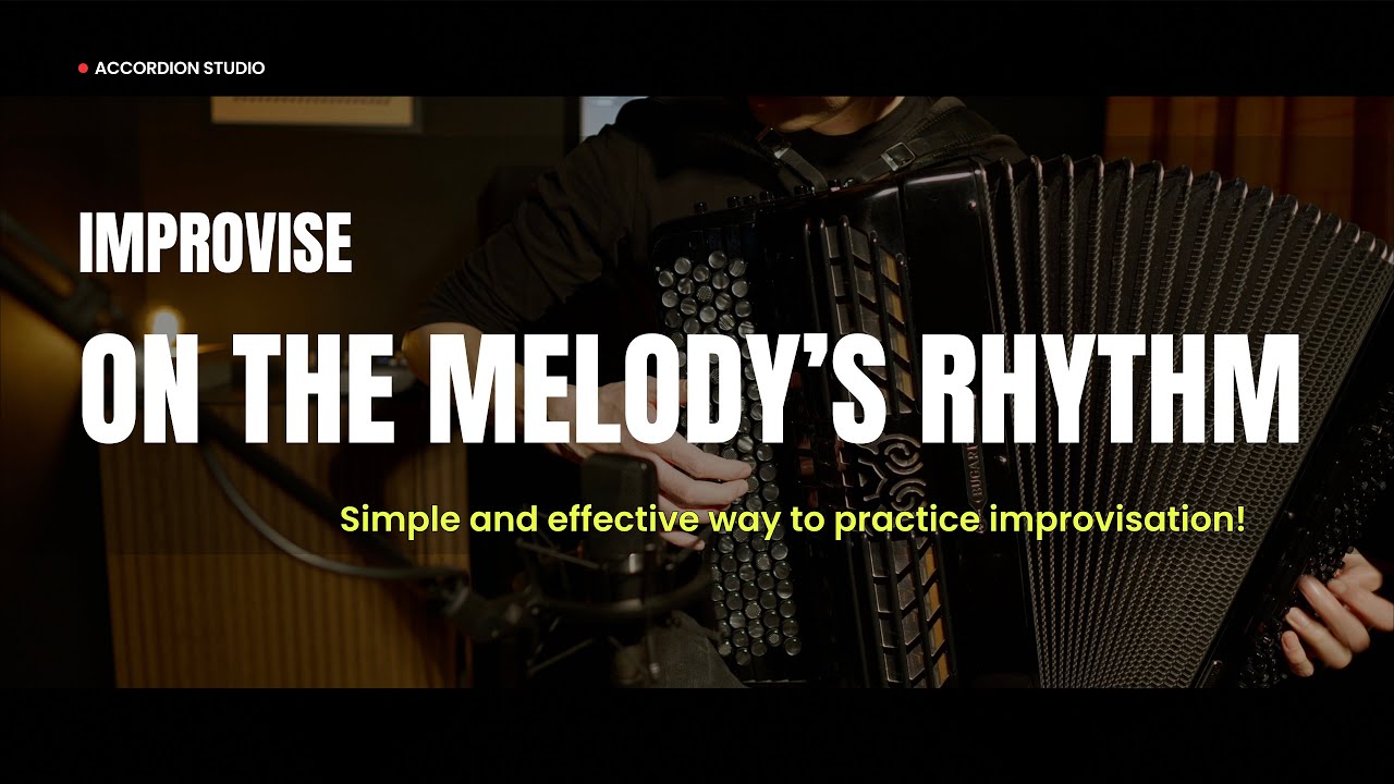 How to Practice Jazz Improvisation on Accordion - Melody's Rhythm (Blue Monk)