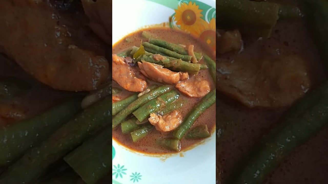 Delicious Long Beans Curry Recipe #shorts#youtubeshortsvideo#youtuberpemula
