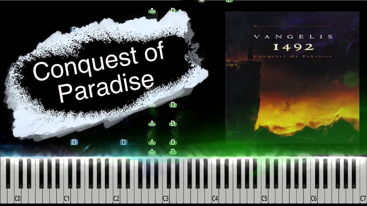 Vangelis - Conquest Of Paradise (From 1482) Piano Tutorial