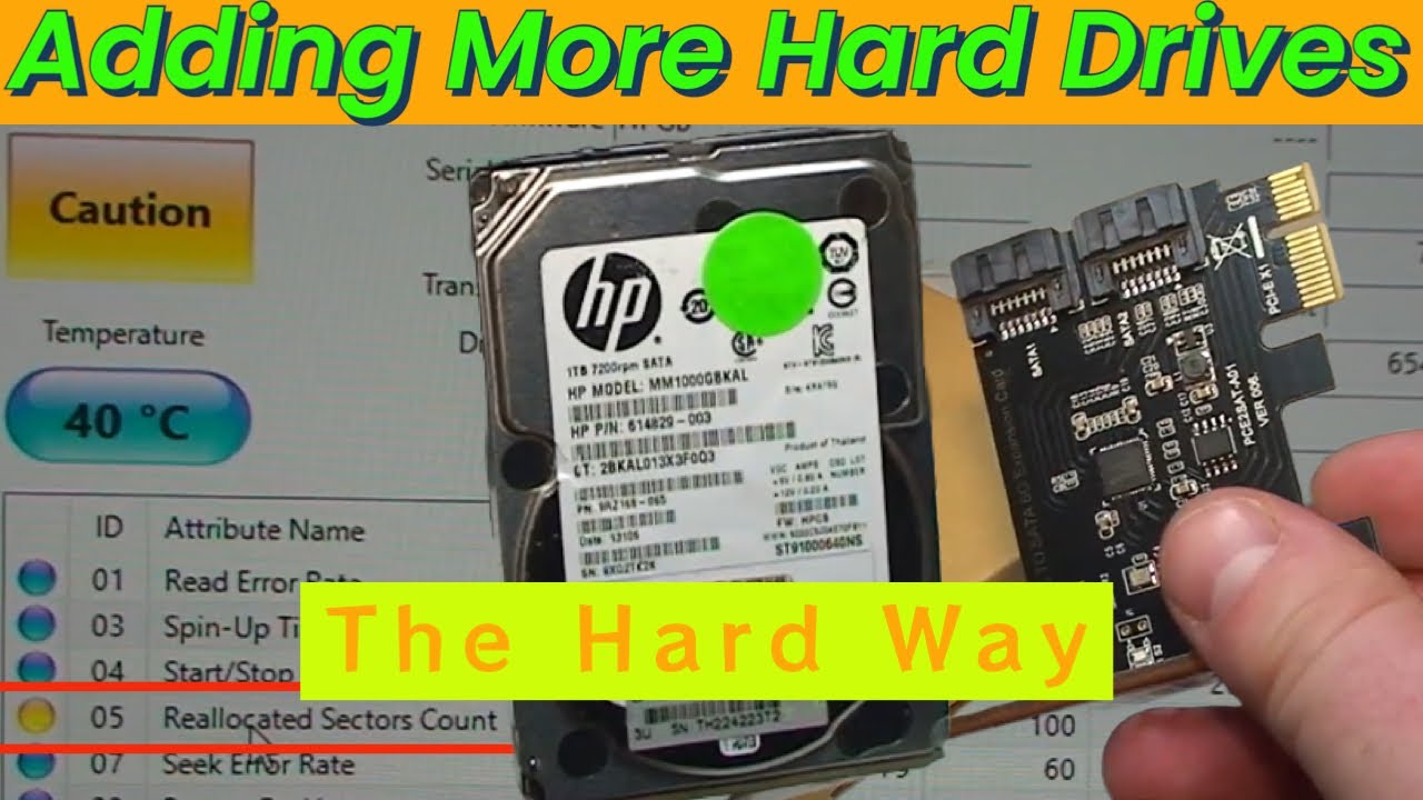 Upgrading My PC’s Storage… With Dodgy Hard Drives & a No Name PCI-E SATA Adapter