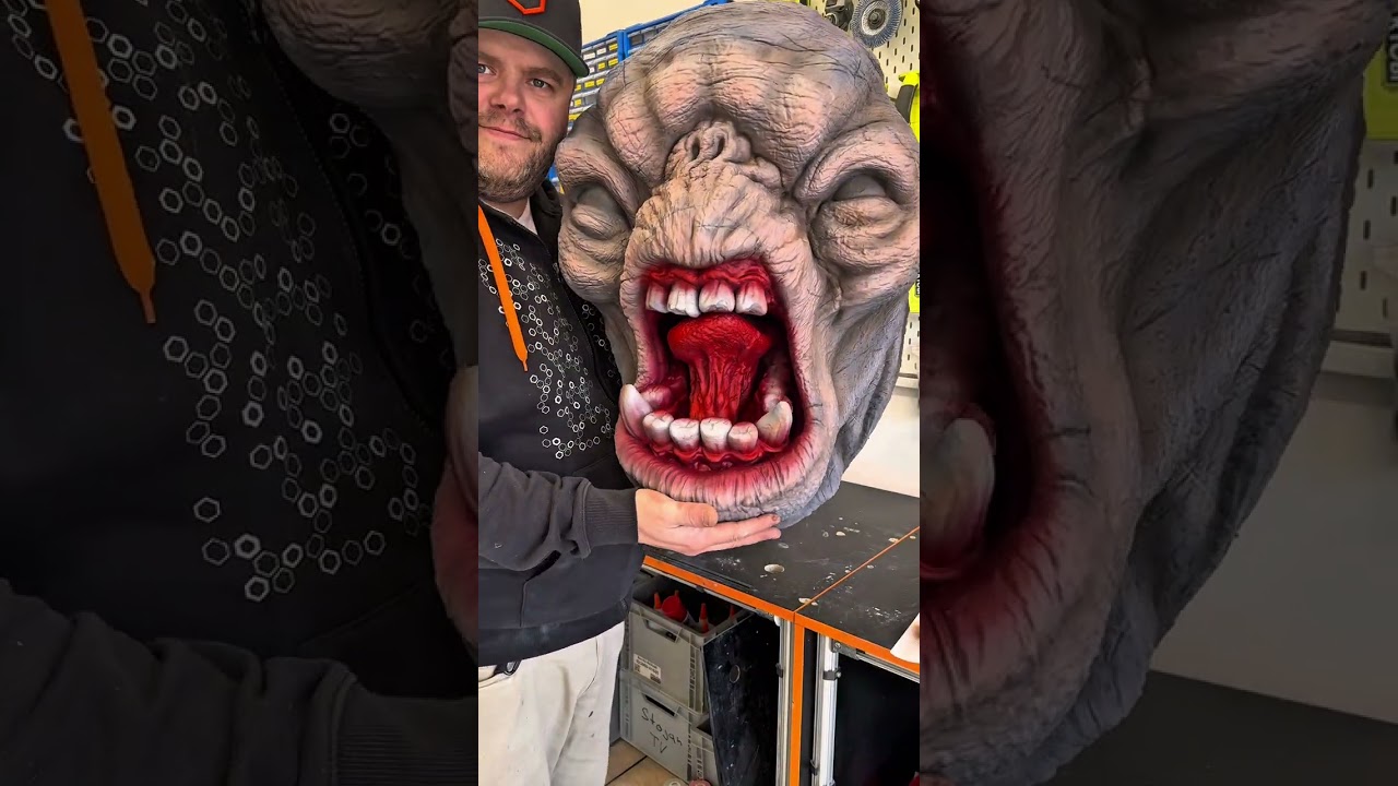 LOTR Troll 3d printed wall trophy