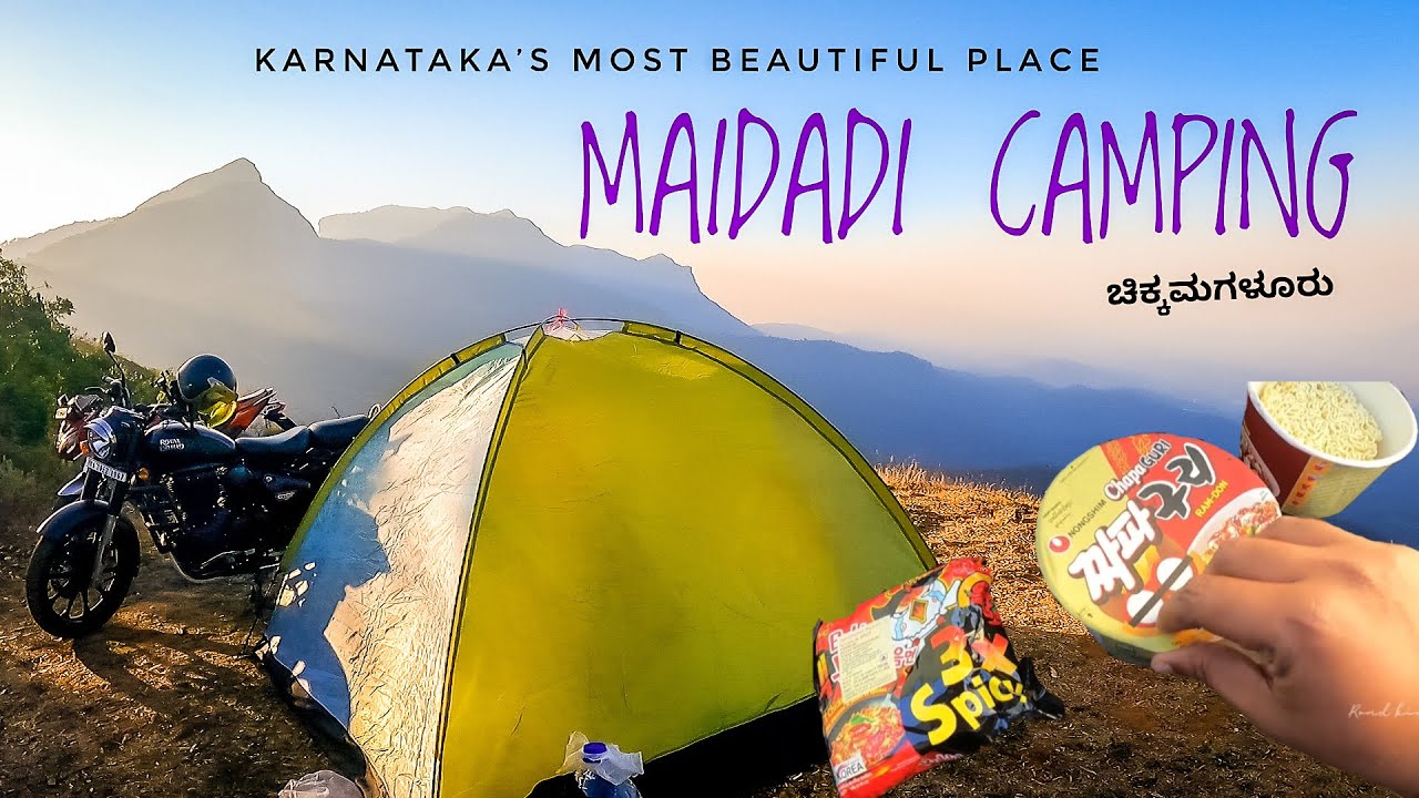 Camping in maidadi | chikkamagalur, most beautiful place in Karnataka | Road kings.