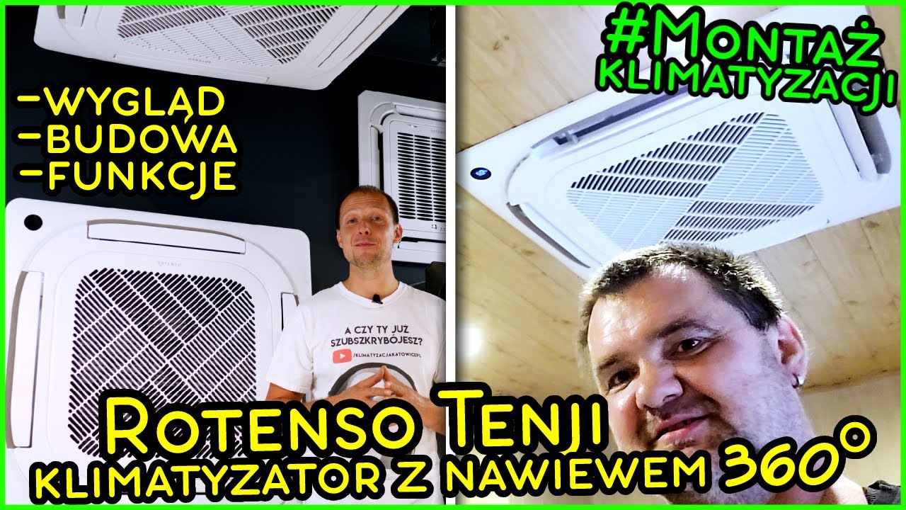 Klimatyzacja ROTENSO TENJI z panelem 360°– prezentacja modelu + relacja z montażu