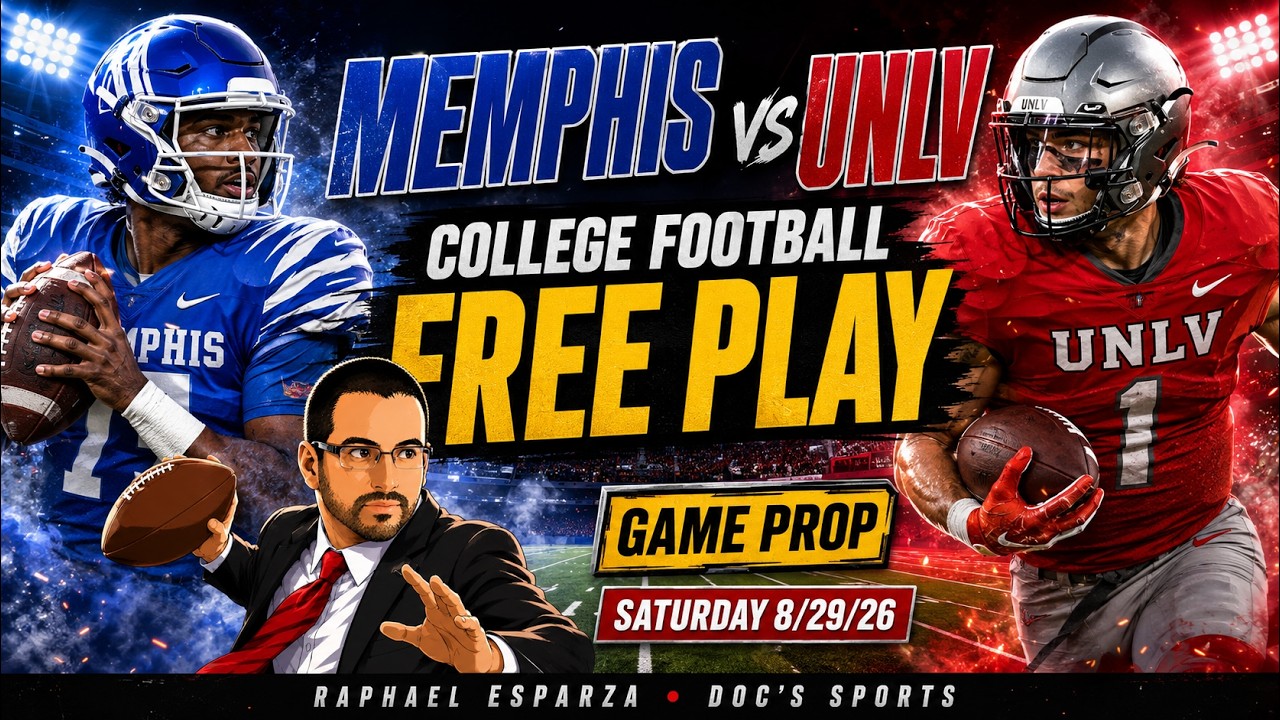 Memphis vs UNLV NCAAF Best Bet | College Football Prop | Saturday 8/29/26 | Raphael Esparza