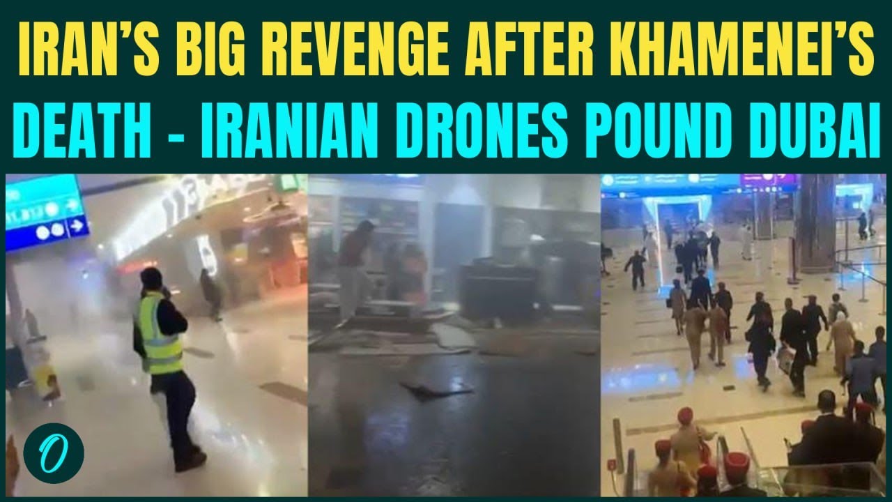 Iran&rsquo;s Shahed Drone POUNDS Dubai Airport | People RUN IN PANIC as Drone SLAMS Dubai |SHOCKING VIDEO