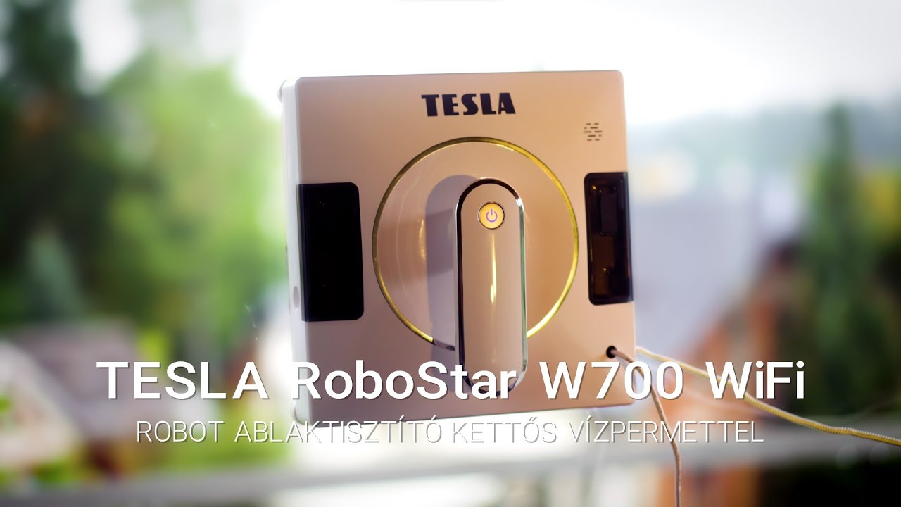 TESLA RoboStar W700 WiFi - robot ablaktisztító kettős vízpermettel (HU)