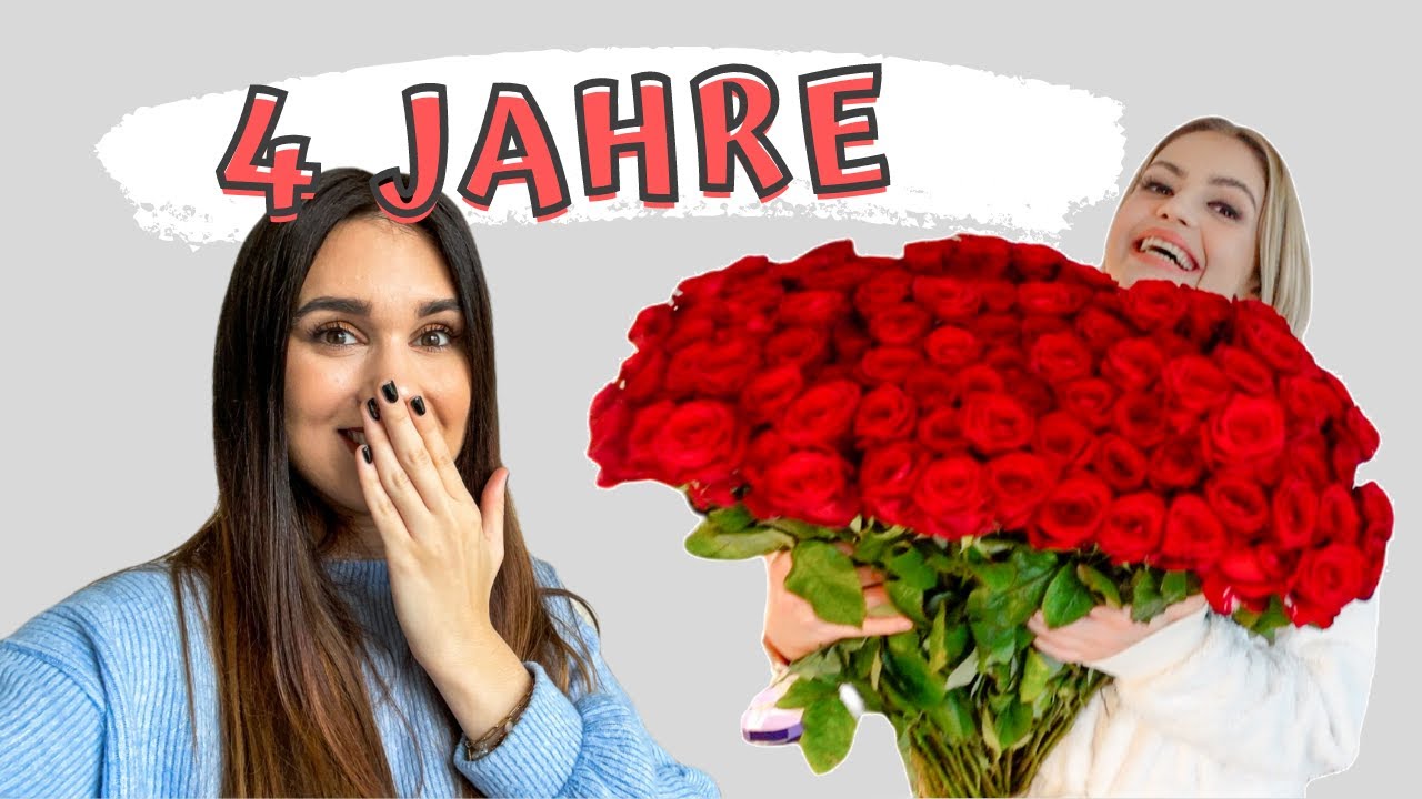 ÜBERRASCHUNG mit dem größten Rosenstrauß!🌹 4 Jahre zusammen - VLOG I Coupleontour