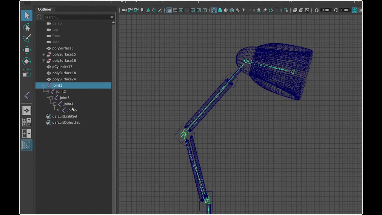 Rigging a Desk Lamp in Maya 2018