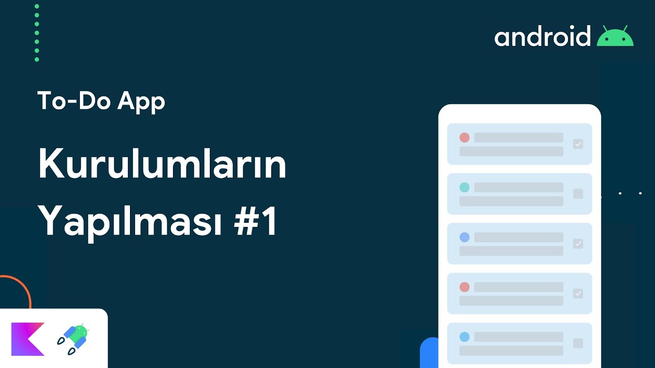 ✅ To-Do App | Kurulumlar 1️⃣ #Room #Hilt #MVVM #Coroutines #DiffUtil