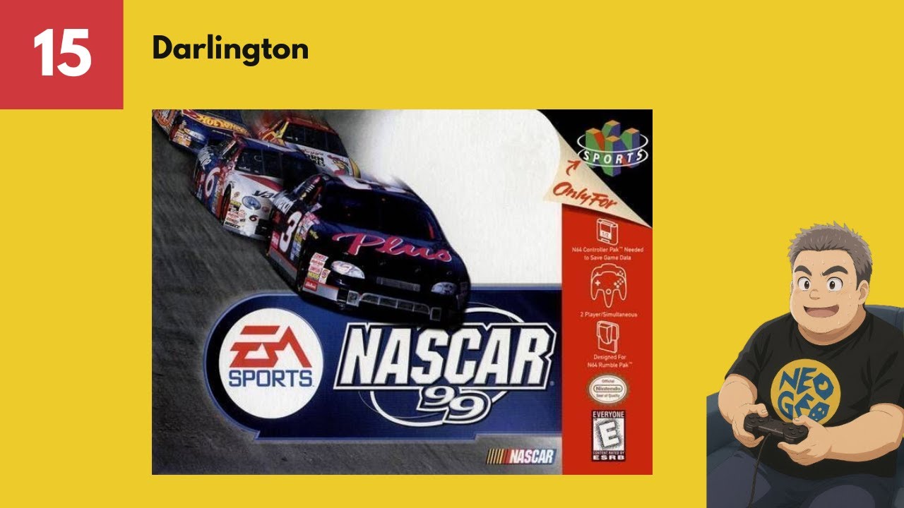 Darlington e como não conseguir correr - Nascar '99 (N64)