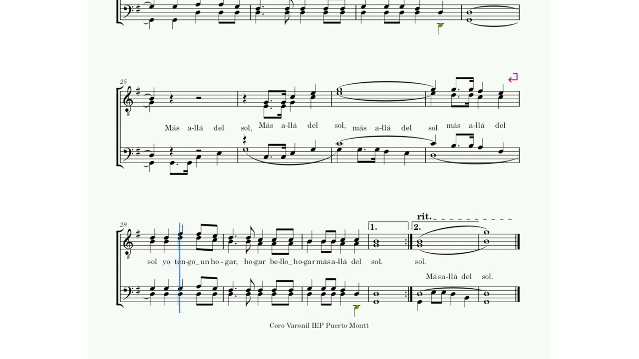 10. Más Allá Del Sol - Tenor 1
