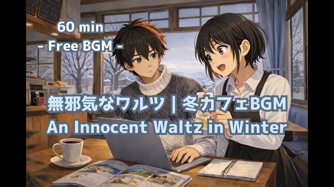 【Free Streaming BGM / Winter Cafe】冬の再会 - A Winter Reunion Linked by a Bookmark - / 1時間耐久