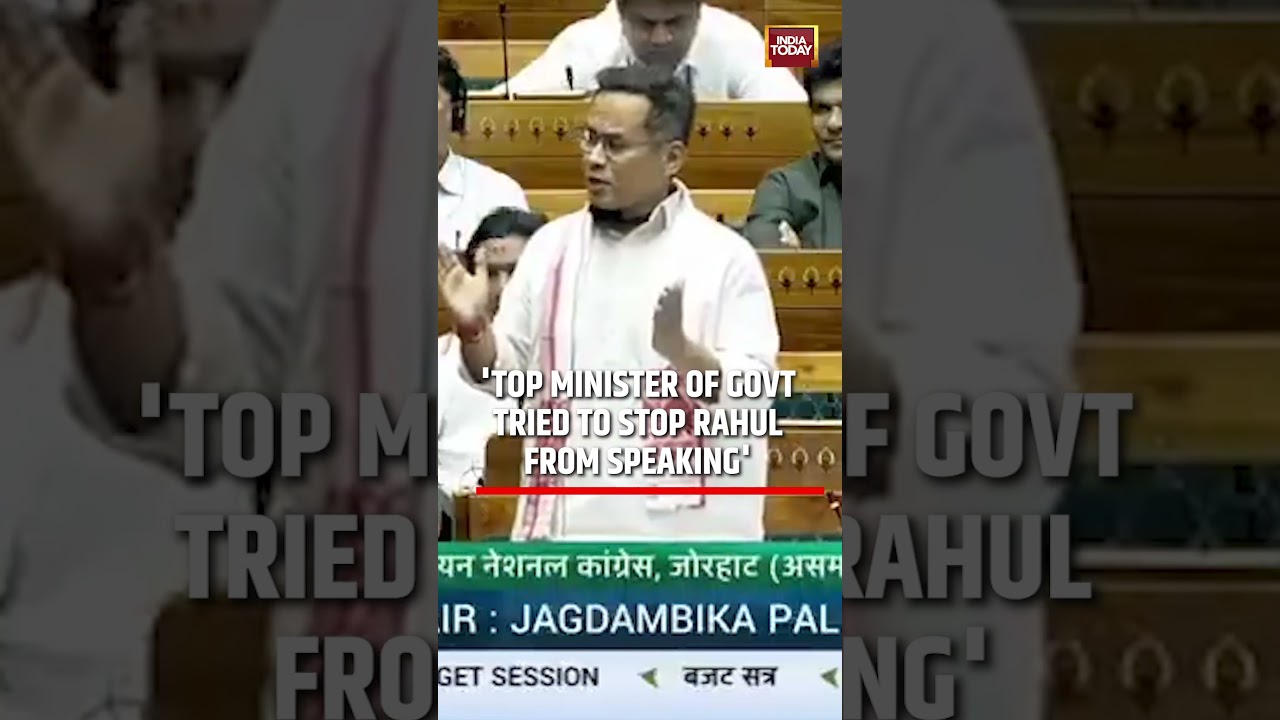 Congress MP Gaurav Gogoi Attacks Modi Government's Ministers Over Stopping Rahul Gandhi's Speech