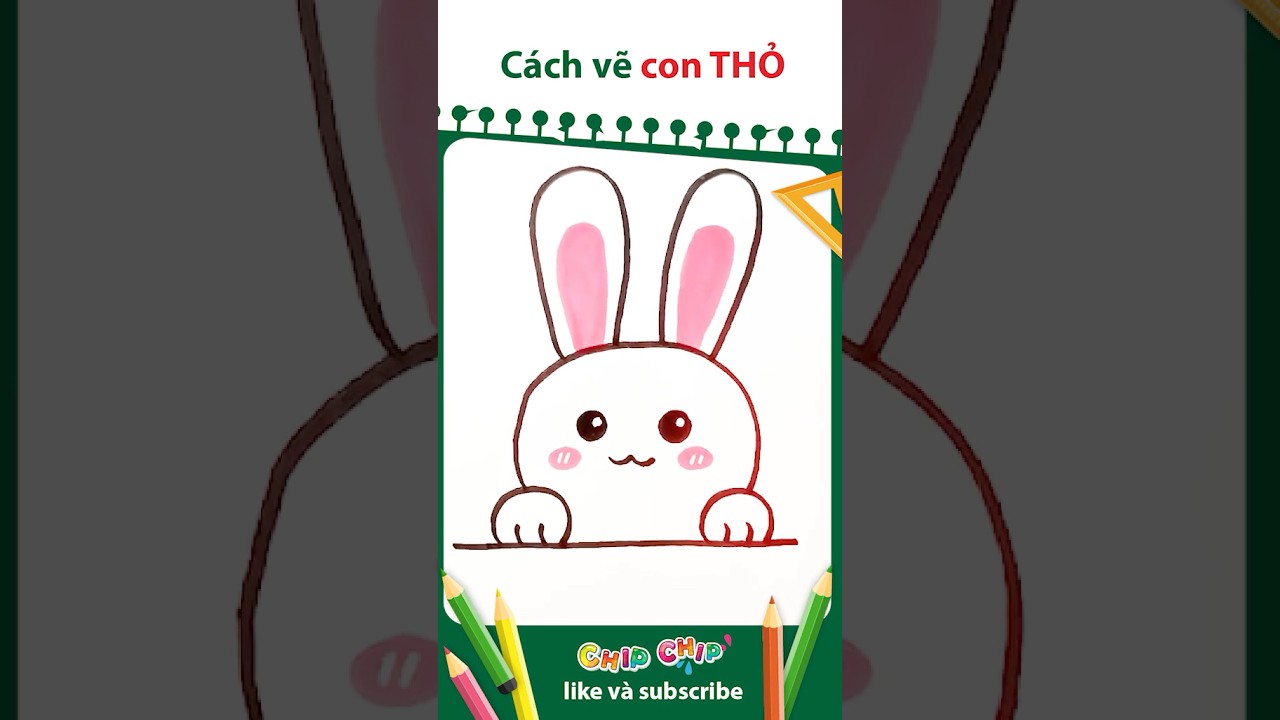 Hướng Dẫn Vẽ Con Thỏ Đơn Giản 🐰 How to Draw a Cute Bunny