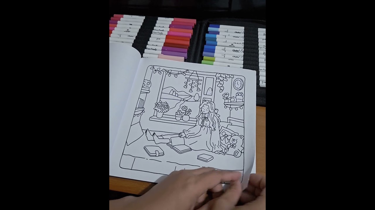 Vivi Tinta's Cozy Home coloring book flip through