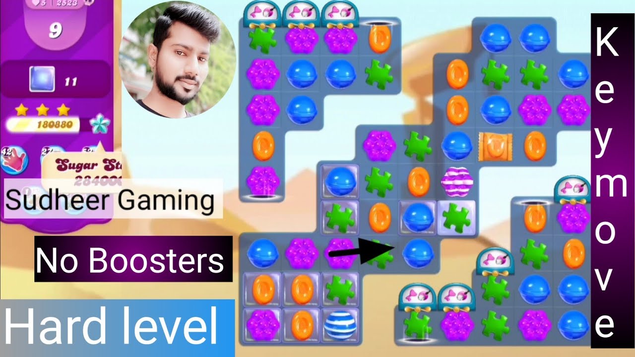 Candy crush saga level 2523 । New version । Hard level । No boosters । Candy 2523 । Sudheer Tips