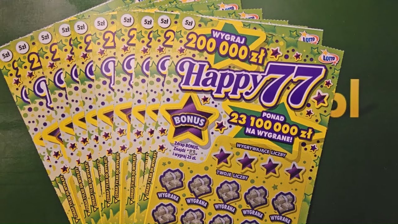 Zdrapki Lotto 🎲 HAPPY 77 #0746 👉 PREMIERA 👉 10 zdrapek