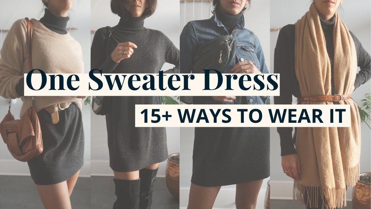 How to Style One Sweater Dress 15+ Ways! | Styling Closet Essentials | Slow Fashion