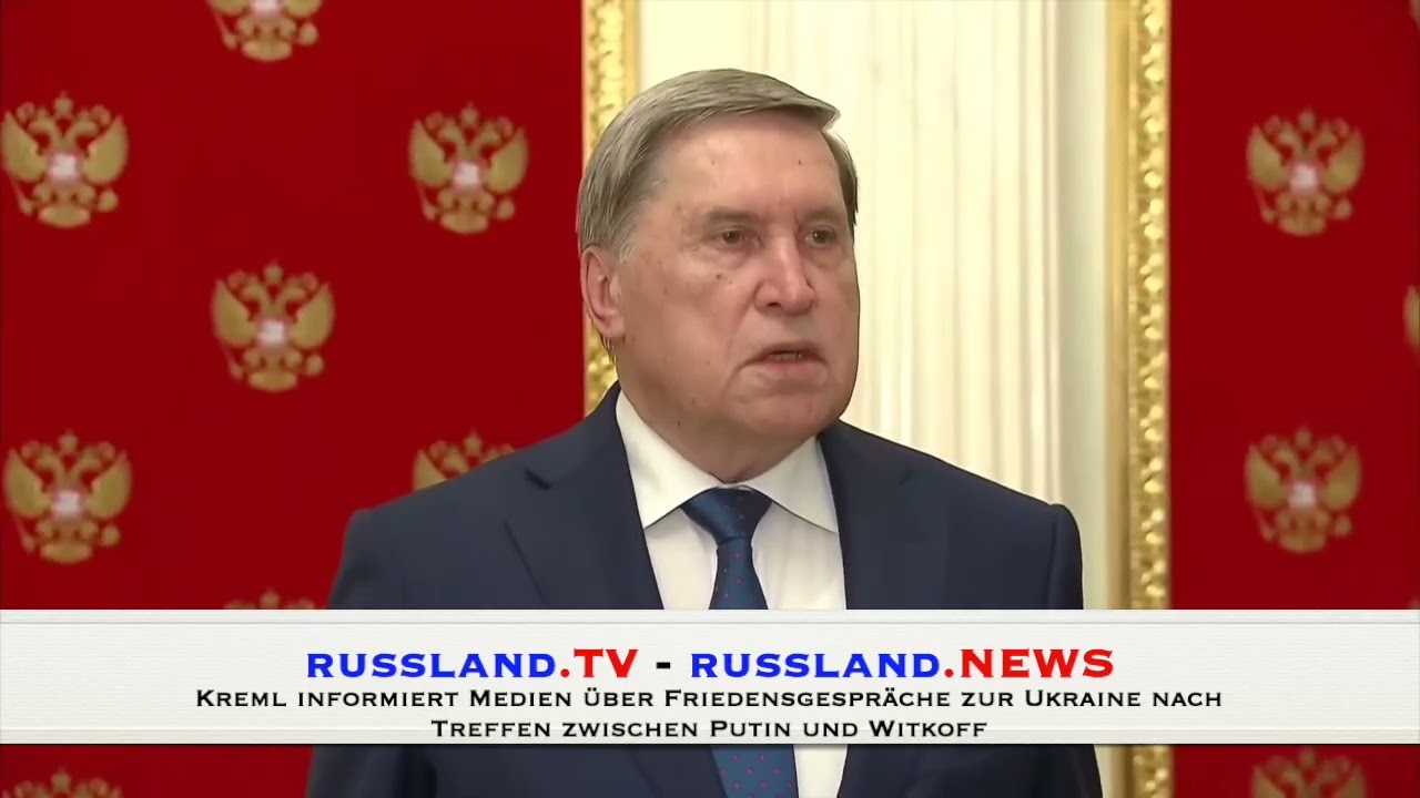 Kreml informiert Medien &uuml;ber Friedensgespr&auml;che zur Ukraine nach Treffen zwischen Putin und Witkoff