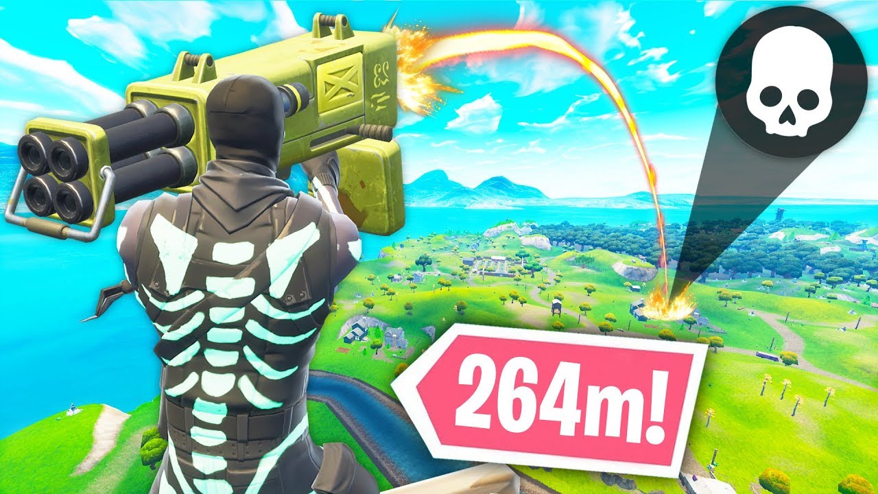 *WORLD RECORD* LONGEST QUAD LAUNCHER KILL! (264M) | Fortnite Funny Fails & WTF Moments #65