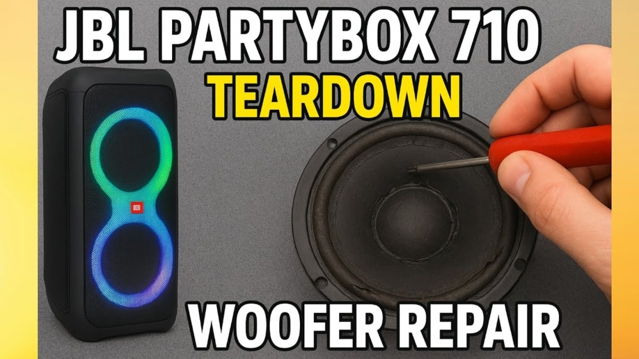 JBL PartyBox 710 - Teardown & Repair of the World's Largest Portable Speaker