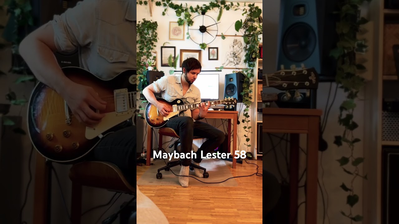 Jamming around on a Maybach Lester 58. Fantastic Guitar. #maybach #maybachguitars #lester58