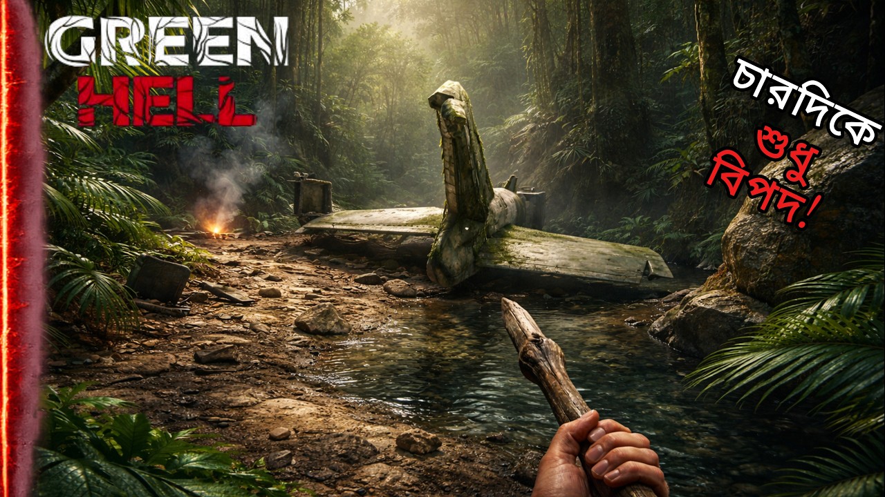 I Found a Crashed Plane in the Jungle! 😨 | GREEN HELL | Part 04 #banglaCommentary #greenhell