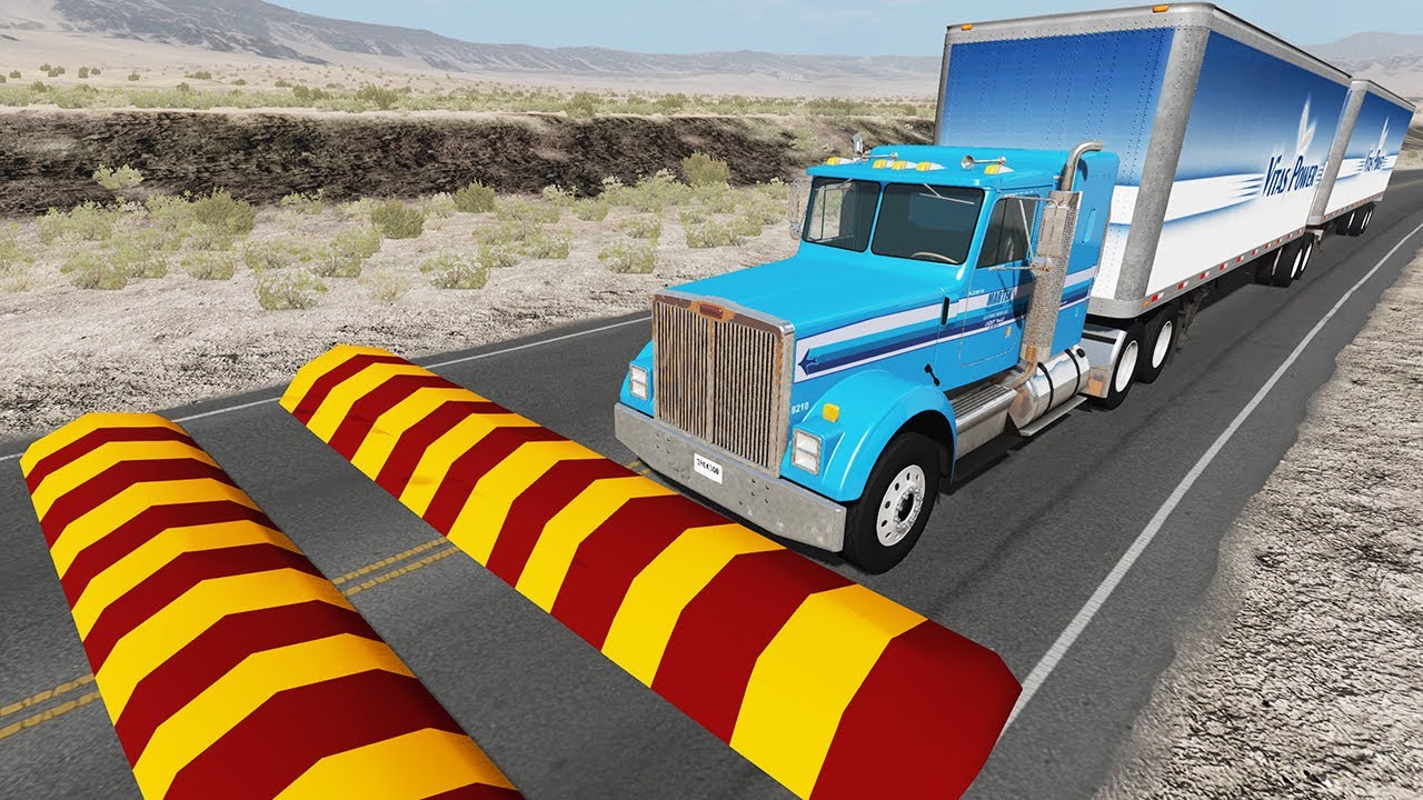 Cars Vs Massive Speed Bumps #10 – Beamng Drive | Dancing Cars