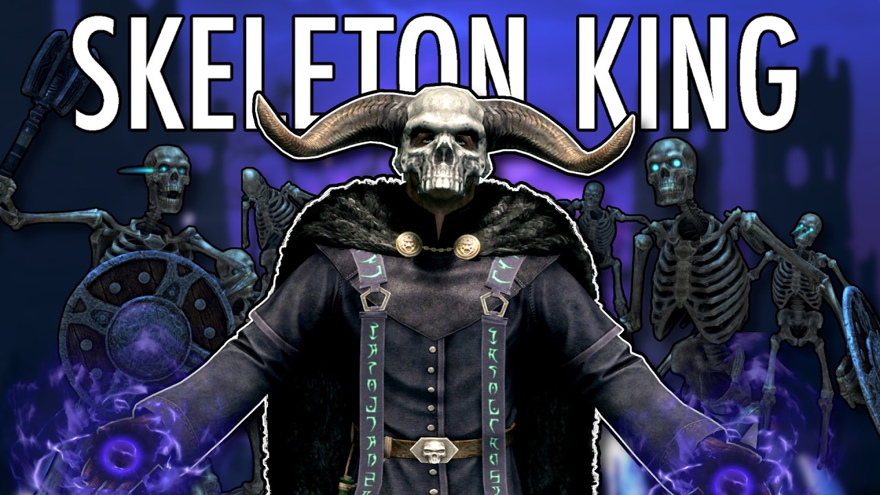 Skyrim But I BECOME THE SKELETON KING