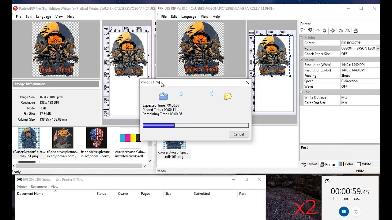 Test Rip Speed AcroRip 9.03 vs 10.0.5