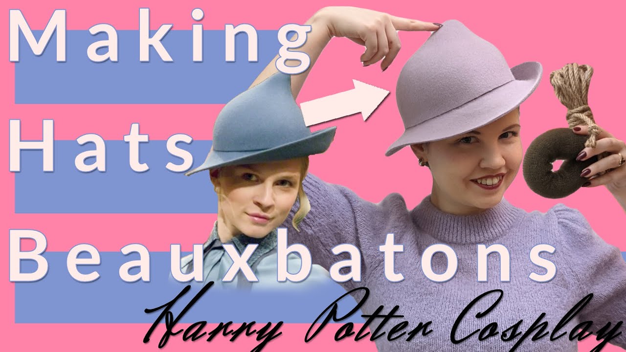 I made the Harry Potter Beauxbatons hat using this weird trick | Hat Blocking Hacks