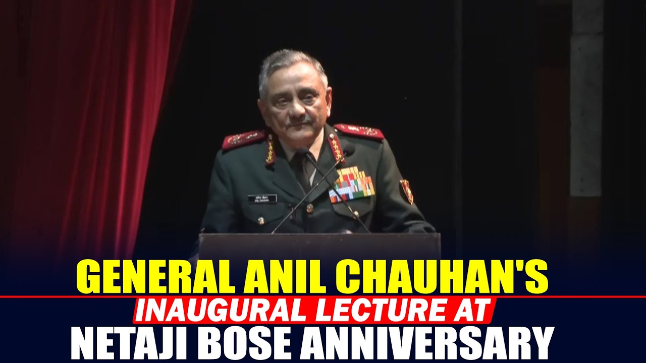 LIVE: CDS General Anil Chauhan delivers Inaugural Lecture at Netaji Bose Anniversary at JNU