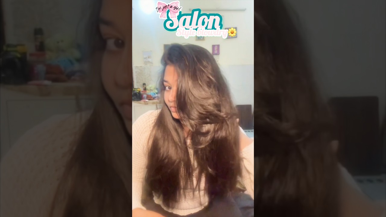 Salon Style Blowdry At Home Under ₹0 💨 | Alan Truman Hair Hack 