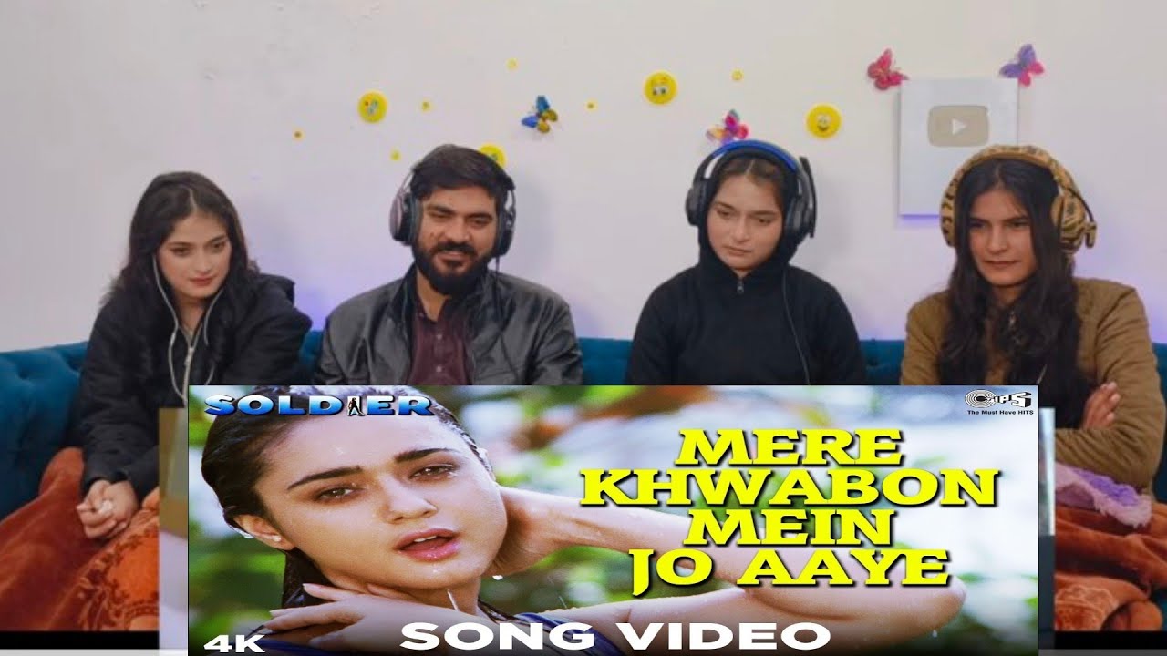 Mere Khwabon Mein Jo Aaye Song| Preity Zinta| Soldier Movie Reaction ,Part 4