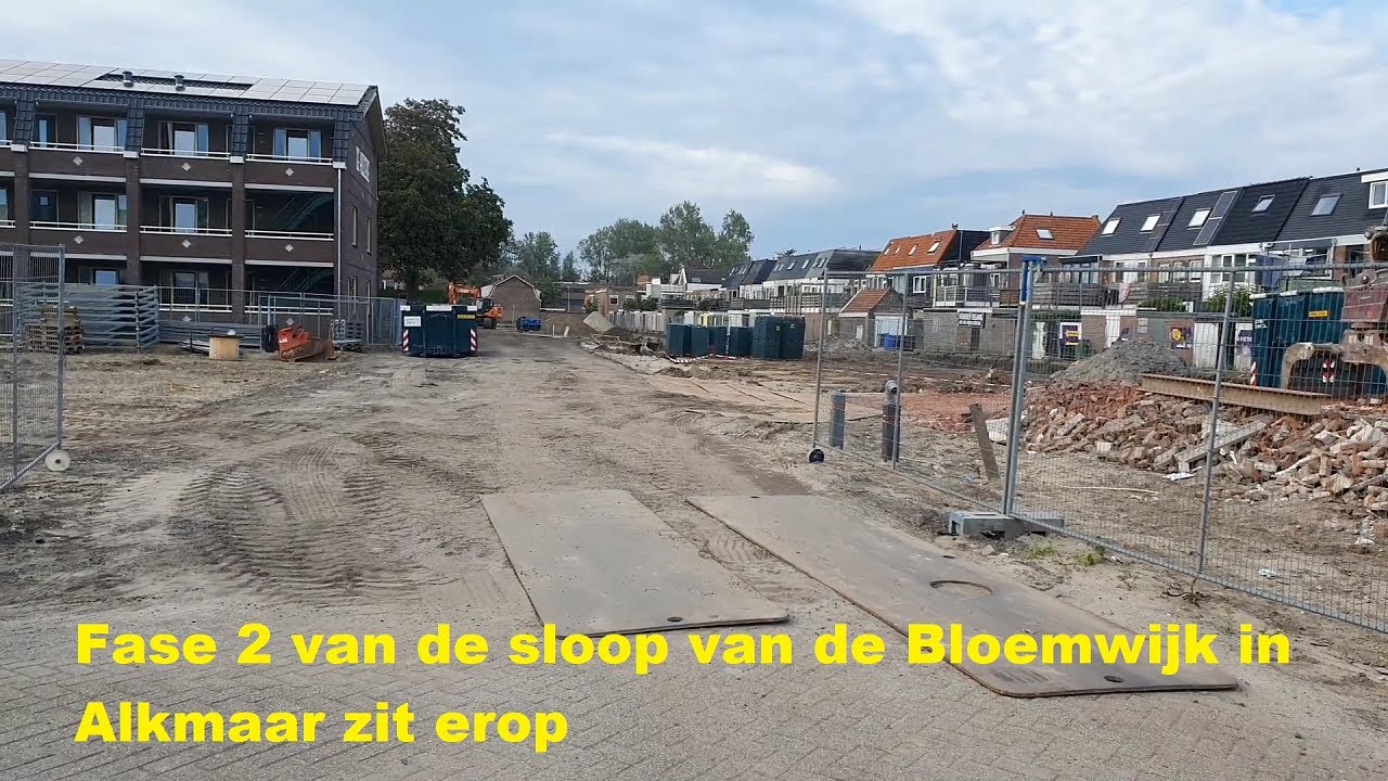 Fase 2 van de sloop van de Bloemwijk in Alkmaar zit erop