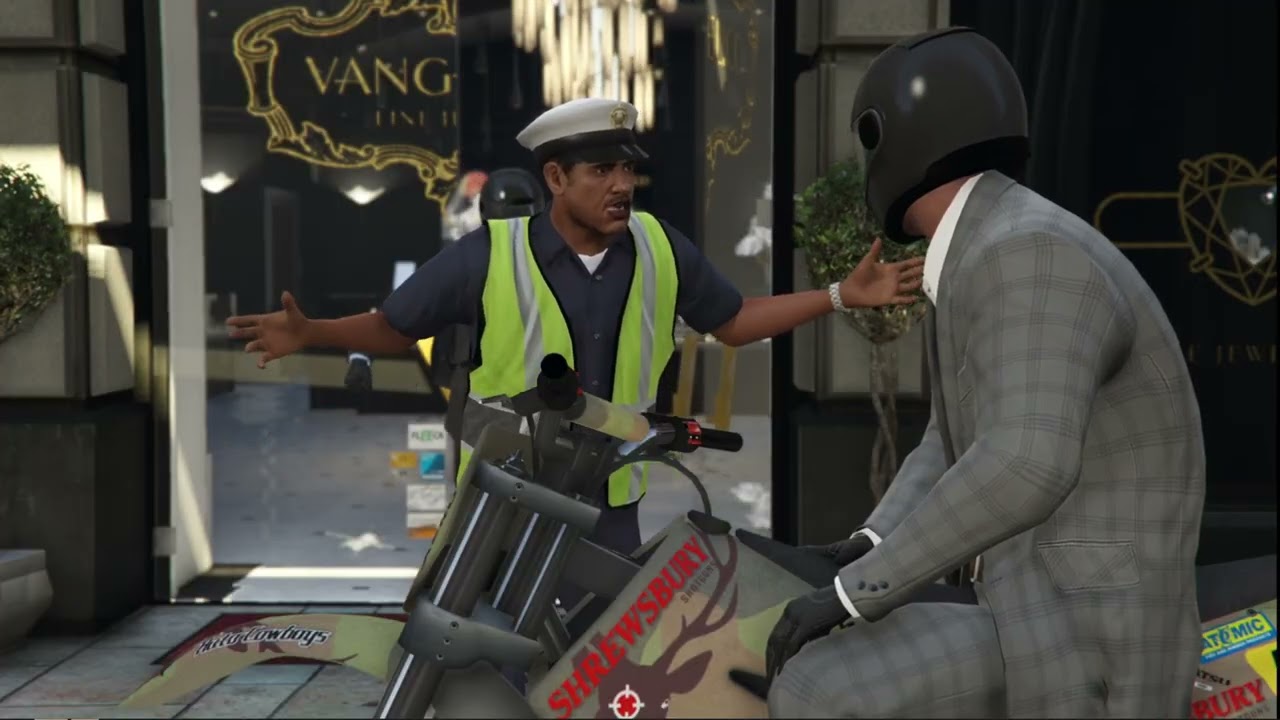 GTA V GAMEPLAY | ROBBERY IN CITY'S JEWELLERY SHOP #3