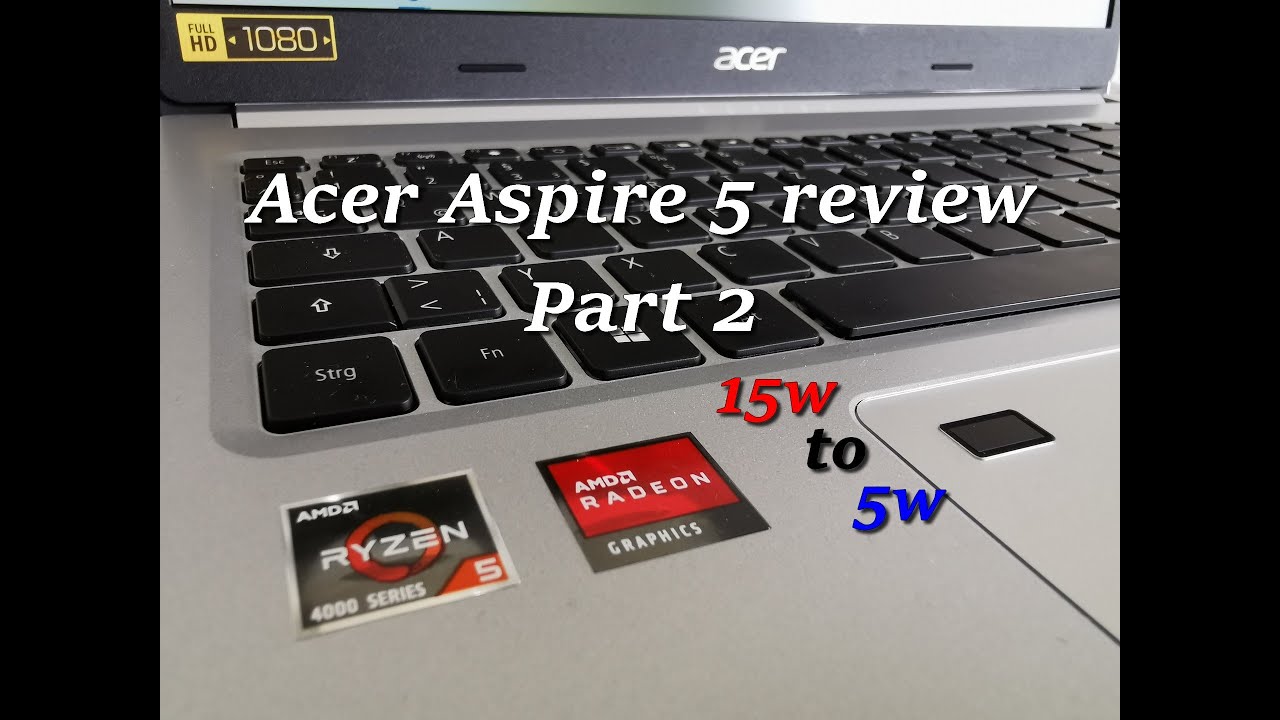Review Acer Aspire 5 - Part 2 (4500U / 4+4 GB dual channel / Vega 6 / 256 GB 