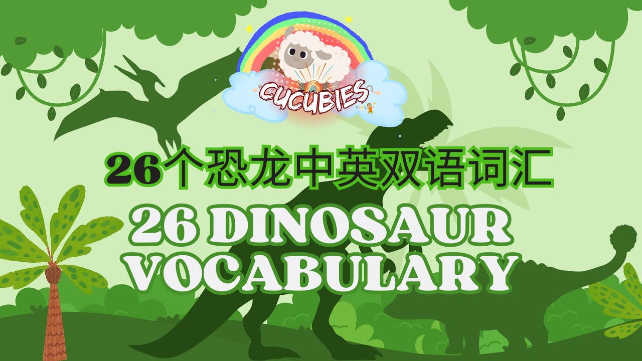 恐龙｜26英文字母开头排列的恐龙名称｜中英文双语名称对照｜幼儿基础教学｜ Dinosaur｜Bilingual learning